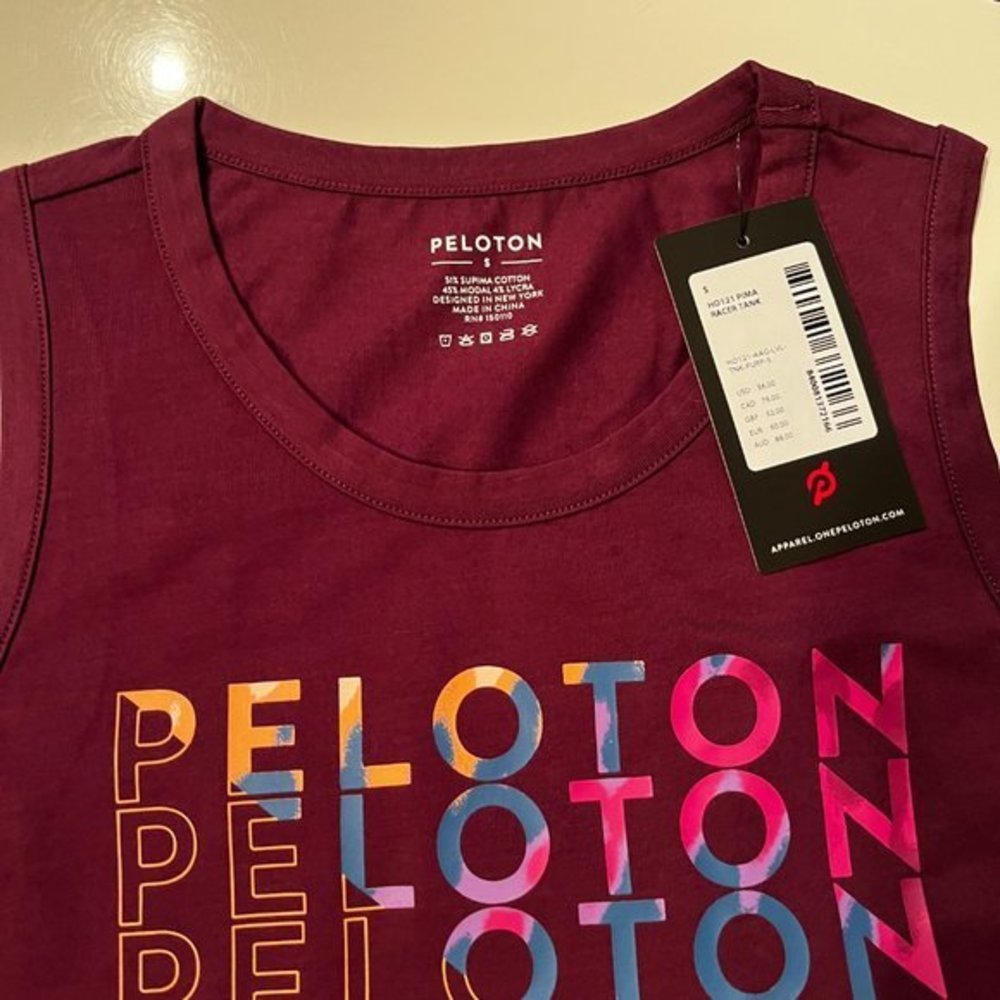 Peloton Level Up Racerback Tank (NWT Size Small / Purple) - Picture 3 of 8